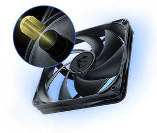 Fluid dynamic fan bearings