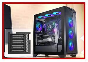 Horizontal graphics card