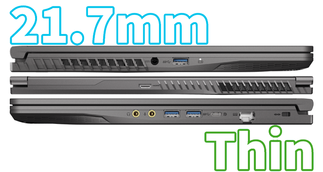 MSI Thin 15 Thickness