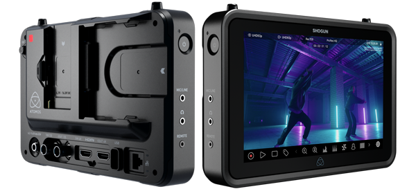 Front and back angles of the new Atomos Shogun video recorder monitor