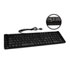 Thumbnail 1 : Xclio Slim Spill Resistant Quiet Multimedia Keyboard with 2 Port USB Hub
