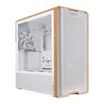 Lian Li LANCOOL 217 White Wood Panel Tempered Glass Mid Tower PC Gaming Case