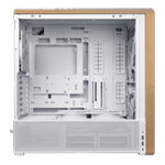 Lian Li LANCOOL 217 White Wood Panel Tempered Glass Mid Tower PC Gaming Case