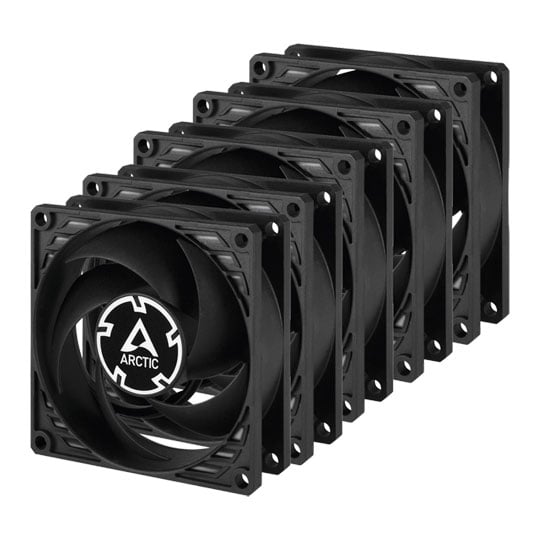 Arctic P8 PWM PST 80mm Cooling Fan Value Pack of 5