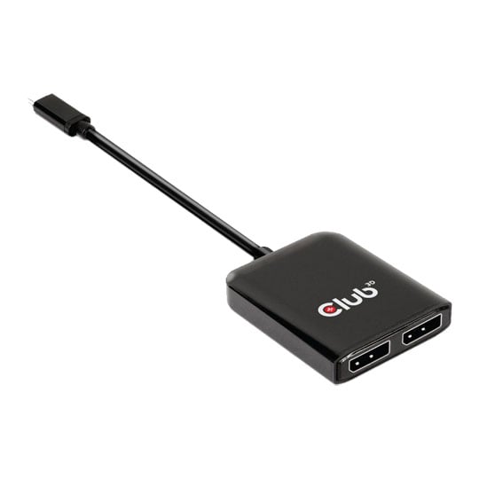 Club 3D USB 3.2 Gen2 Type-C (DP Alt-Mode) to DisplayPort Dual Monitor Adapter