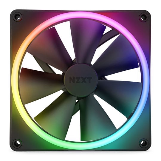NZXT F140 RGB Duo 140mm PWM Single Fan Black