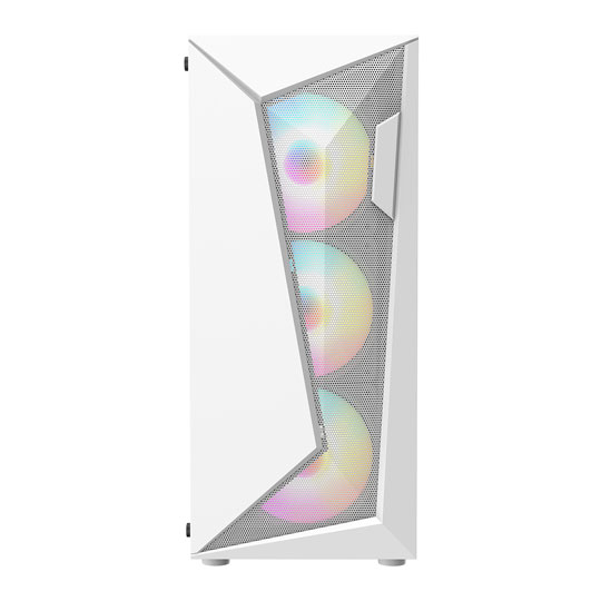 CiT Carisma White Mid Tower Tempered Glass PC Gaming Case : image 3