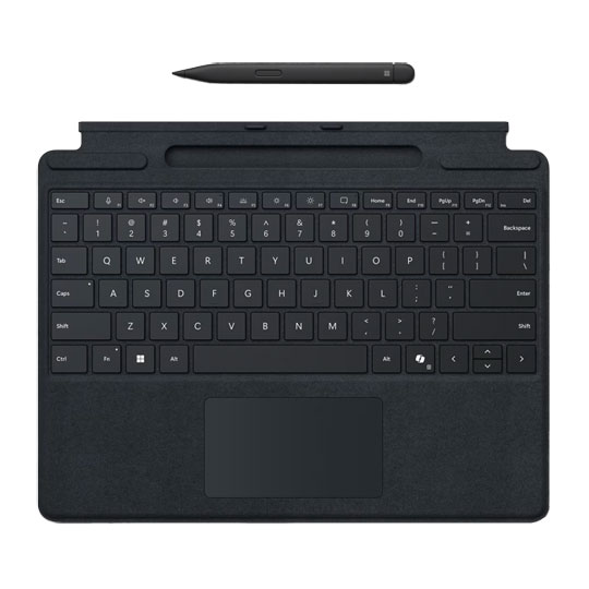 Microsoft Surface Pro Copilot Keyboard for Business Black with Pen Storage