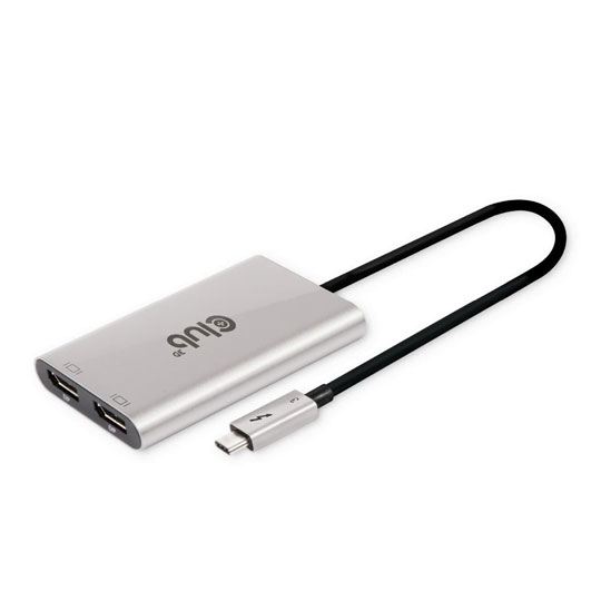 Club3D Thunderbolt™ 3 to Dual DisplayPort™ 4K60Hz Adapter : image 2