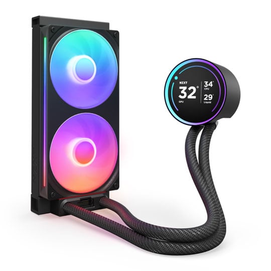 NZXT Kraken Elite 240 RGB (2024) Black AIO Intel/AMD CPU Hydro-Cooler