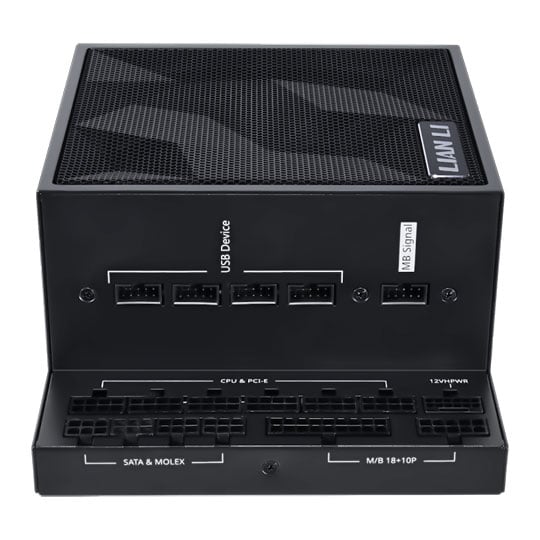Lian Li EDGE 1000 Watt Fully Modular 80+ Platinum PSU/Power Supply with USB 2.0 Hub - Black