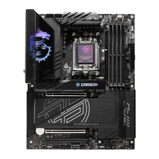 Refurbished MSI MPG X870E Carbon WiFi AM5 DDR5 PCIe 5.0 ATX Motherboard : image 2