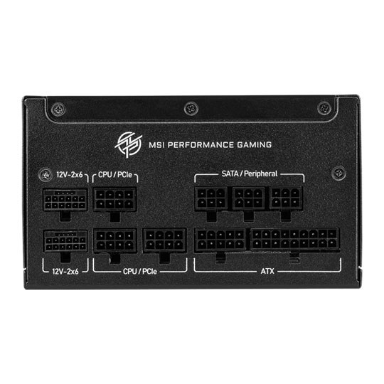 MSI MPG A1000GS 1000W Full Modular Compact 80+ Gold ATX 3.1 PCIE 5.1 Quiet Power Supply/PSU : image 4