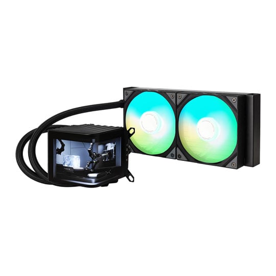 TRYX PANORAMA ARGB 240mm Black AIO CPU Liquid Cooler Intel AMD