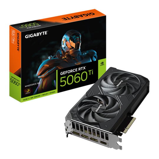 Gigabyte NVIDIA GeForce RTX 5060 Ti WINDFORCE 16GB Blackwell Graphics Card : image 1