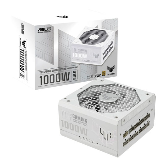 Refurbished ASUS TUF Gaming White Edition 1000W 80+ Gold PCIE 5.0 Power Supply ATX3.0