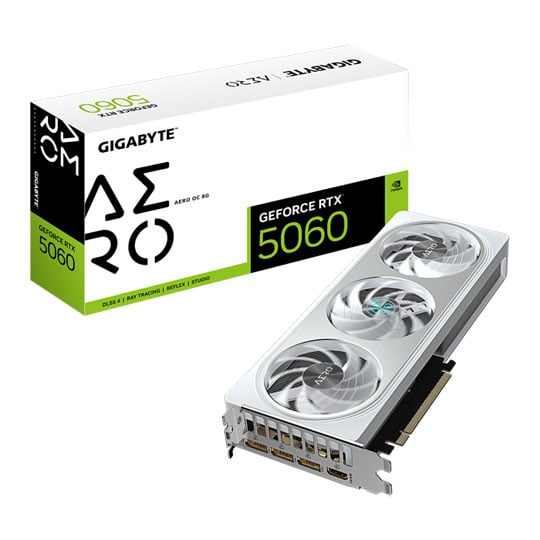 Gigabyte NVIDIA GeForce RTX 5060 AERO OC 8GB Blackwell Graphics Card