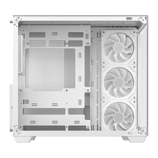 Open Box DeepCool CG530 4F White Tempered Glass Dual Chamber Mid-Tower ATX PC Case